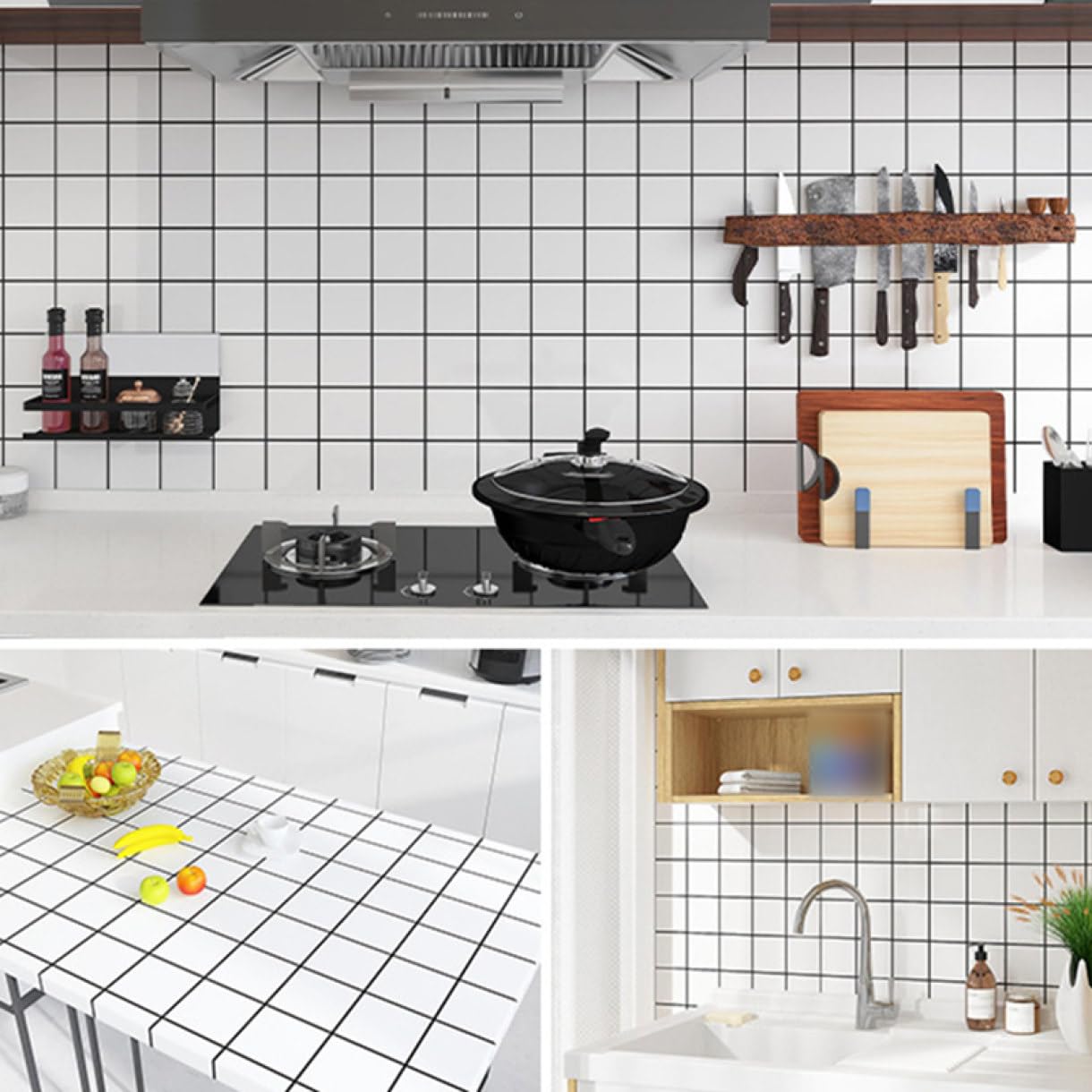 レンガ調タイル(パスタ)デコパージュ　ペンネ　イタリアン　キッチンタイル　雑貨 Amazon | PIRNSDG 壁紙 クロス 60cm*5m DIY おしゃれ はがせる タイル